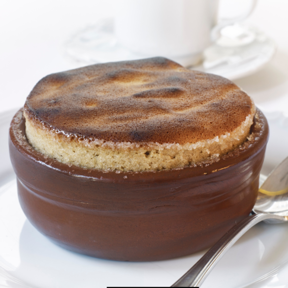 Chocolate Chip Cookie Dough Soufflé