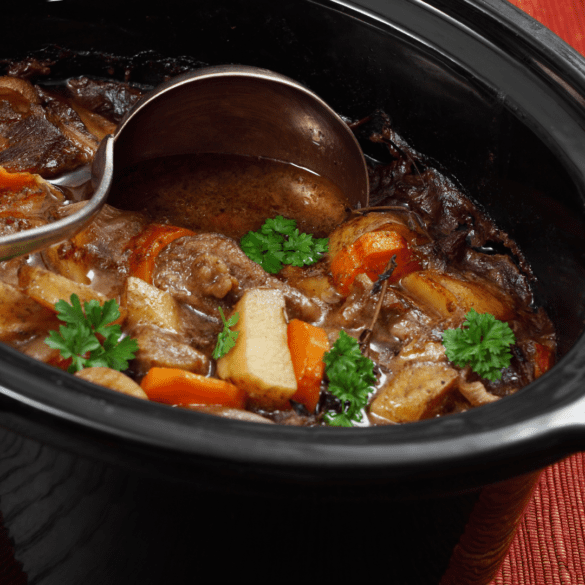 Slow Cooker Beef Stew with Red Wine Recipe