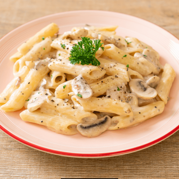 Mushroom Cream Sauce Pasta Recipe